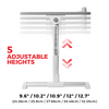 Foldable Laptop Table with Height Adjustable Legs and Tilting Tray