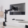 Single LCD Monitor Desktop Arm Mount, Deluxe Gas Spring Model (Black)