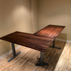L-Desk Standing Desk with Programmable Adjustable Height Controls